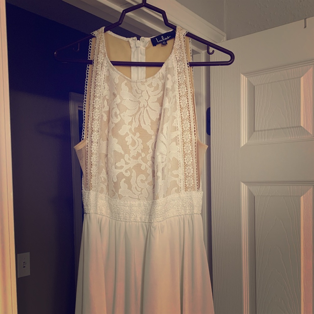 White long dress
